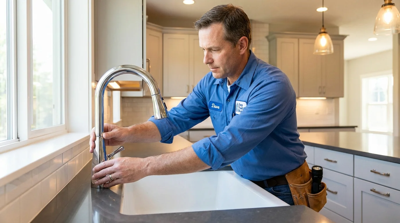Kitchen faucet installation by Johns Plumbing LLC in Canby